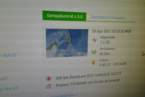 Gempa Sangihe, BNPB:...