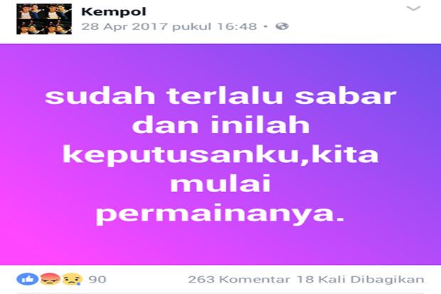 Dari Status Akun Medsos,...