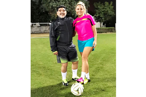 Maradonas Girlfriend...