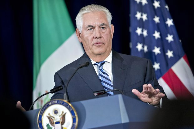 Rex Tillerson Desak...