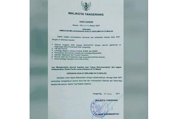Keren, Wali Kota Tangerang...