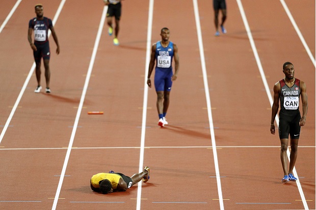 Ketika Usain Bolt Ambruk...