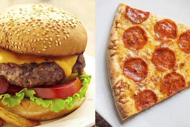 Konsumsi Pizza dan Burger...