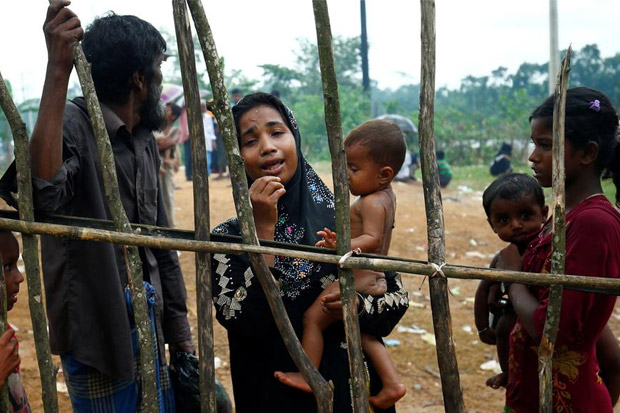 Pengungsi Rohingya yang...