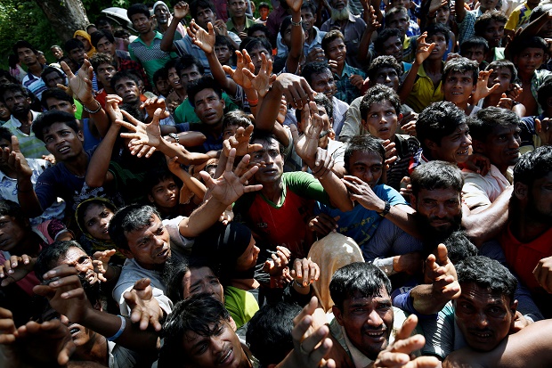 Pengungsi Rohingya di...