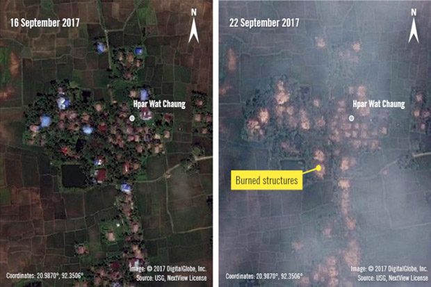 Pembakaran Desa Rohingya...