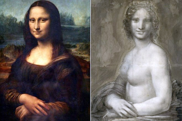 Sketsa Mona Lisa Telanjang...