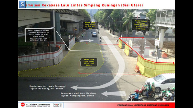 Pagar Proyek di Simpang...