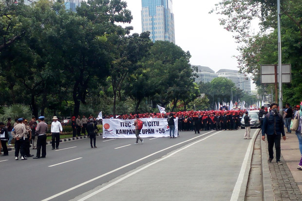 Demonstrasi Buruh, KSPI...
