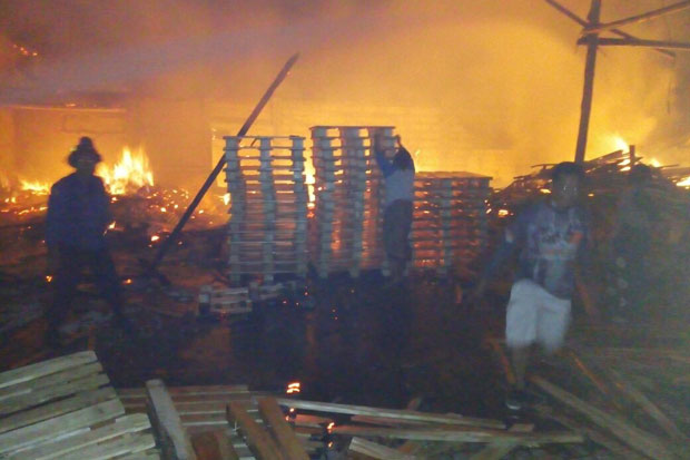 Gudang Palet Terbakar,...