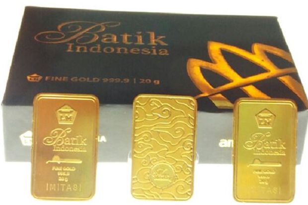 Harga Emas Antam Turun...