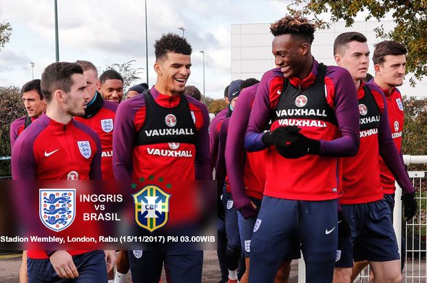 Preview Inggris vs Brasil:...
