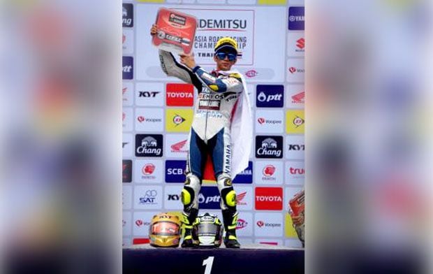 Wahyu Aji Naik Podium...