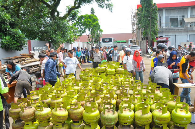 Gas 3 Kg Langka, Hiswana...