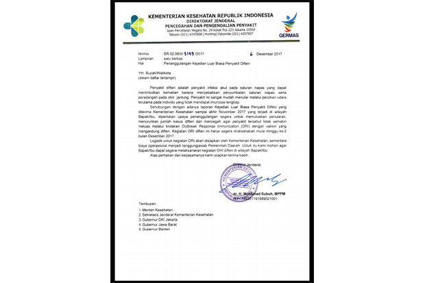 Bocah Penderita Difteri...