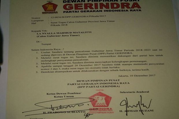Pilgub Jatim, La Nyalla...