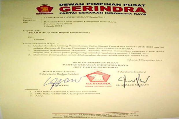 Beredar Surat Rekomendasi...