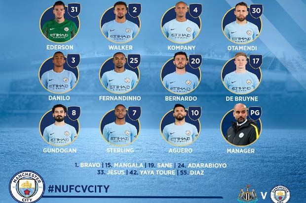 Starting XI Newcastle...