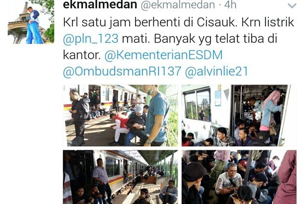Listrik Padam, Kicauan...