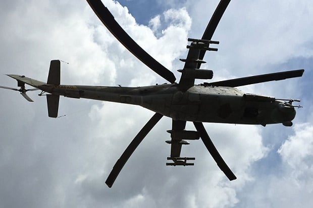 Helikopter Rusia Jatuh...
