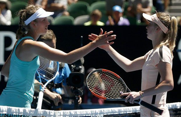 Elise Mertens Hentikan...