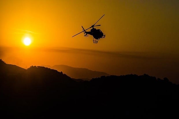 Dua Helikopter Militer...