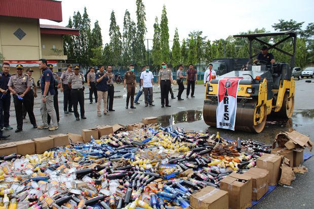 Polres Bungo Musnahkan...