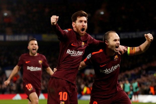 Messi Bobol Gawang Chelsea,...