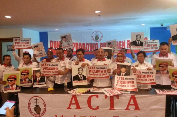 Dukung Prabowo, ACTA...
