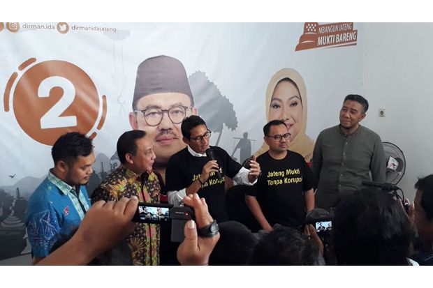 Turun ke Jateng, Sandiaga...
