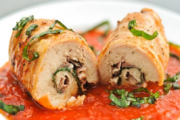 Ayam Involtini, Hidangan...