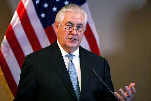 Senator AS Desak Tillerson...
