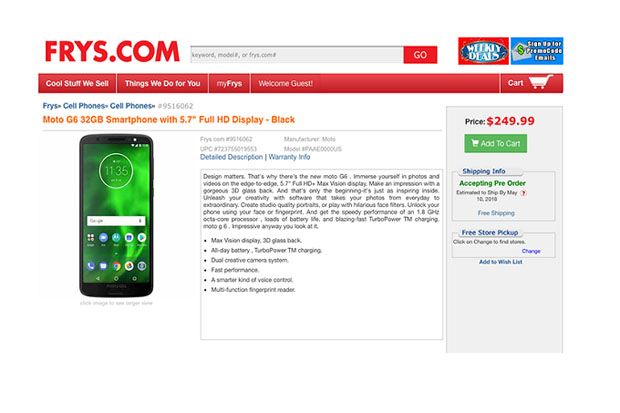 Keluarga Moto G6 Diramalkan...