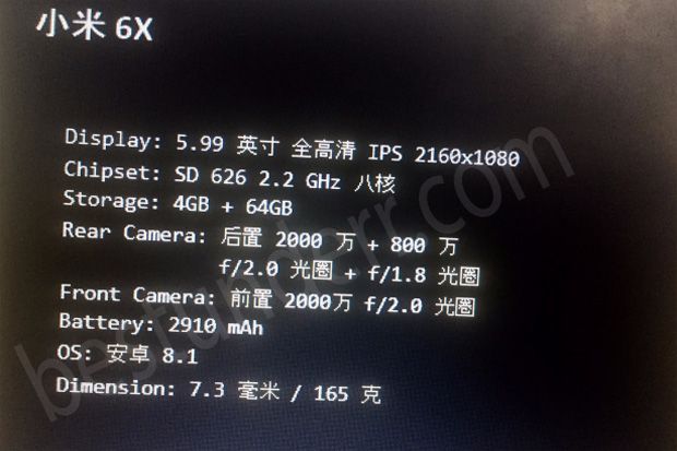 Smartphone Xiaomi Ini...