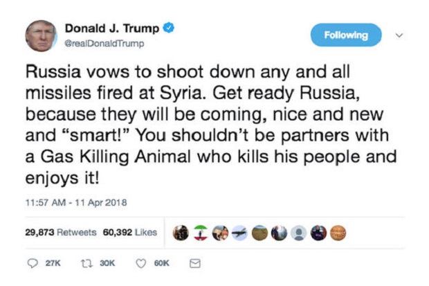Tweet Trump Menantang...