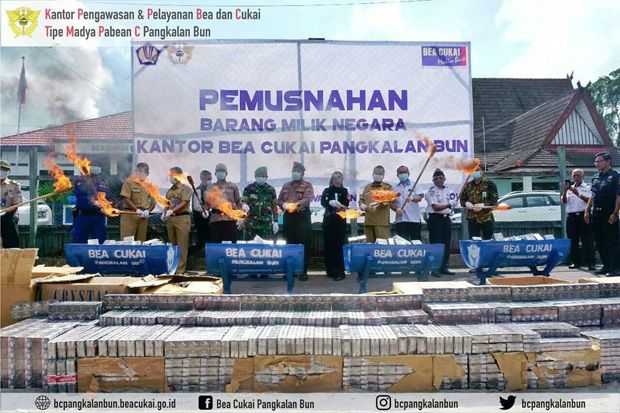 Lagi, Bea Cukai Musnahkan...
