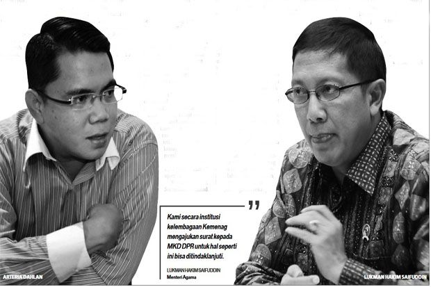 Menag Laporkan Arteria...