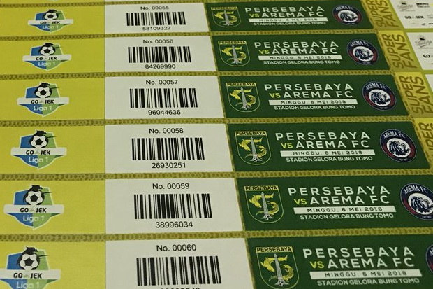 Tiket Persebaya vs Arema...