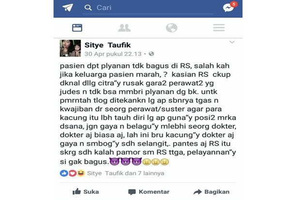 Gara-gara Medsos, Siti...