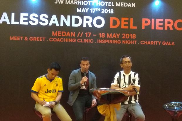 Del Piero, Menyapa Fans...