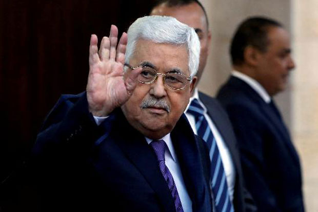 Presiden Palestina Mahmoud...