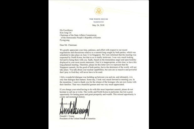 Ini Isi Surat Trump...