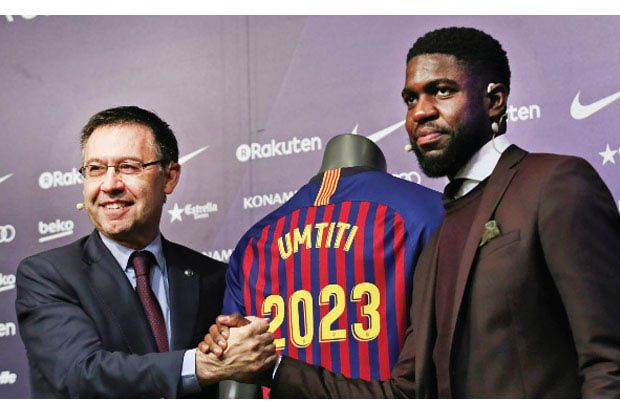 Barca Pagari Umtiti...