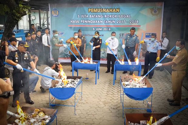 Bea Cukai Kendari Musnahkan...