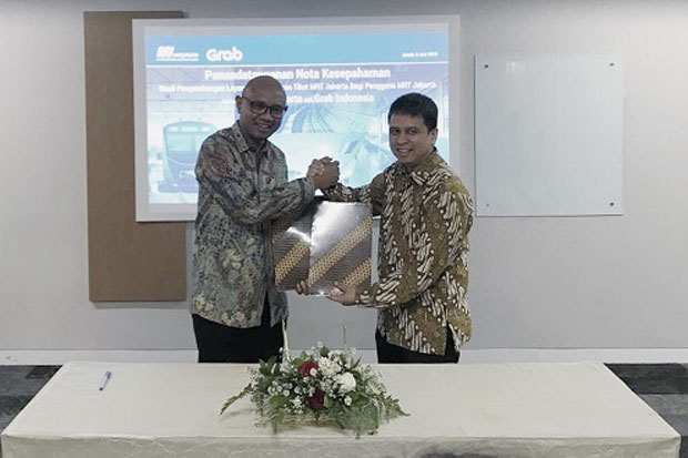 Grab & MRT Jakarta Sepakat...