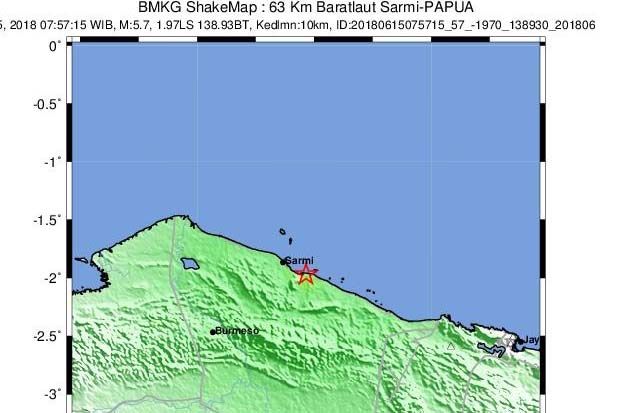 Gempa 5,7 SR Guncang...
