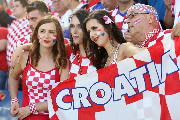 Laga Kroasia vs Denmark...