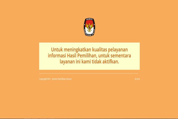 Website KPU Diretas,...