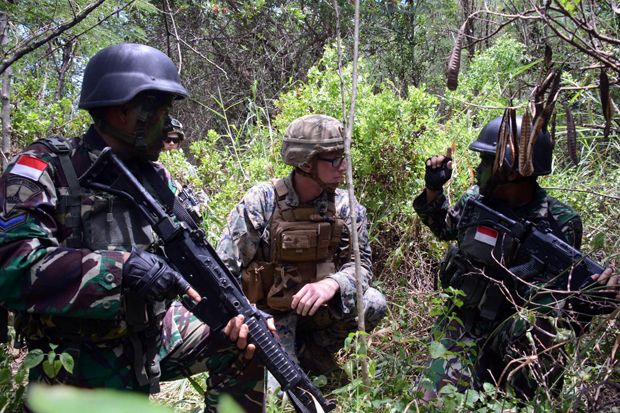 Pasukan Marinir TNI...