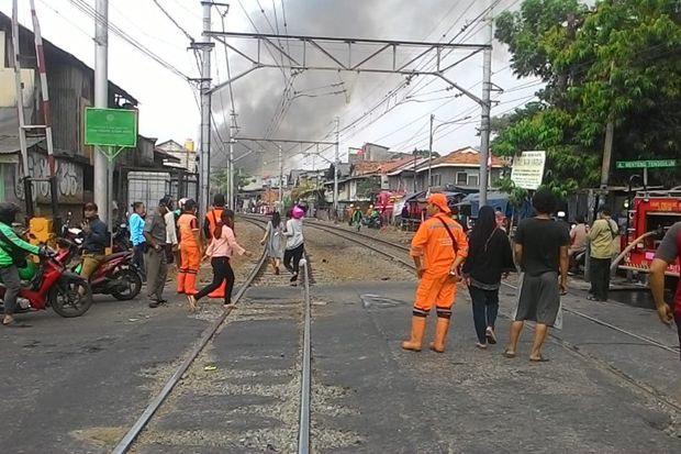 Kebakaran di Menteng...